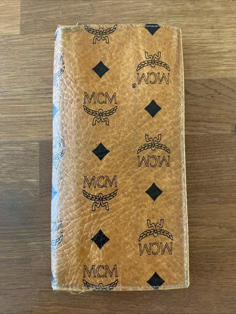 MCM Logo Long Card Holder Wallet